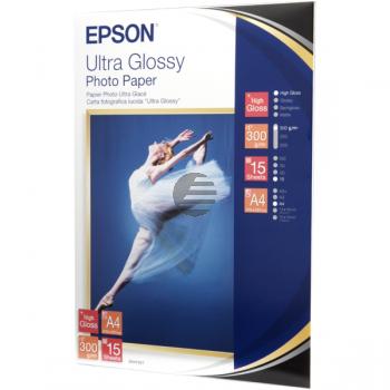 Epson Ultra Glossy Photo Papier DIN A4 Inkjetpapier weiß DIN A4 (C13S041927)