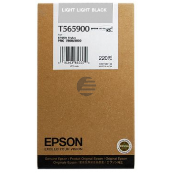 Epson Tintenpatrone schwarz light, light HC (C13T565900, T5659)