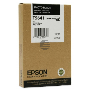 Epson Tintenpatrone photo schwarz (C13T564100, T5641)