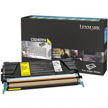Lexmark Toner-Kartusche Prebate gelb HC (C5240YH)