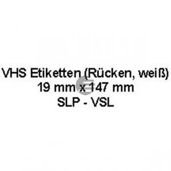 Seiko VHS Etiketten weiß (SLP-VSL)