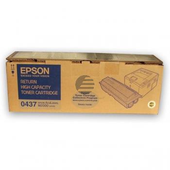 Epson Toner-Kartusche Return schwarz HC (C13S050437, 0437)