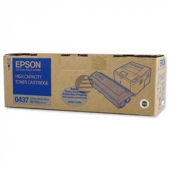 Epson Toner-Kartusche Return schwarz HC (C13S050437, 0437)