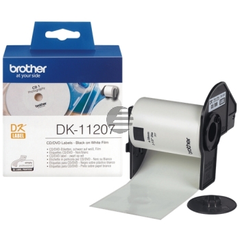 Brother CD-/DVD -Etiketten (weiß) weiß Ø 58mm (DK-11207)