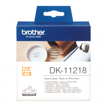 Brother Runde Etiketten weiß (DK-11218)