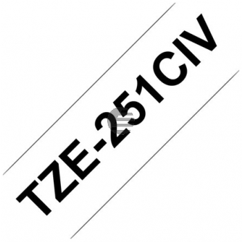 Brother Schriftbandkassette schwarz/weiß (TZE-231CIV)
