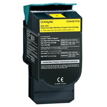 Lexmark Toner-Kit Prebate gelb HC plus (C544X1YG)