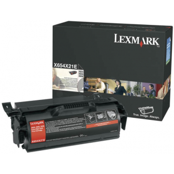 Lexmark Toner-Kartusche schwarz HC plus (T654X21A)