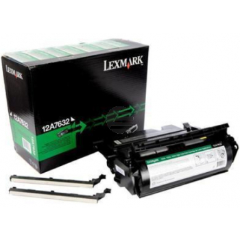 Lexmark Toner-Kartusche refurbished speziell für Etiketten schwarz (12A7632)