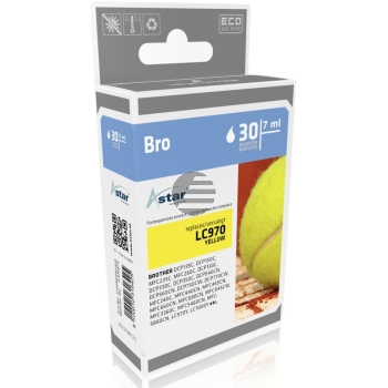 Astar Tintenpatrone gelb (AS15973) ersetzt LC-970Y Astar Tintenpatrone gelb (AS15973) ersetzt LC-970Y