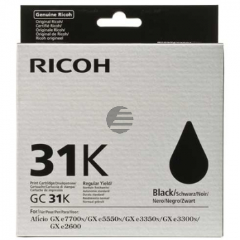 Ricoh Gel-Kartusche schwarz (405688, GC31BK)