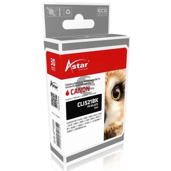 Astar Tintenpatrone schwarz (AS15933) ersetzt CLI-521BK Astar Tintenpatrone schwarz (AS15933) ersetzt CLI-521BK