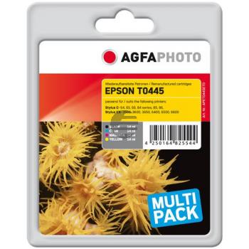 Agfaphoto Tintenpatrone gelb, magenta, schwarz, cyan HC (APET044SETD) ersetzt T043