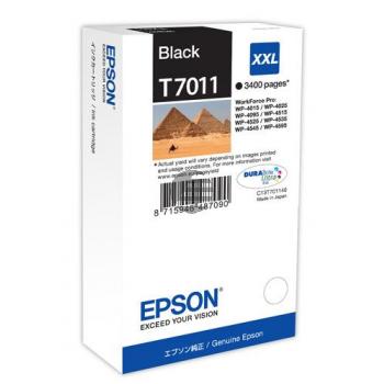 Epson Tintenpatrone schwarz HC plus (C13T70114010, T7011)