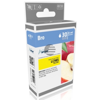 Astar Tintenpatrone gelb (AS15988) ersetzt LC-985Y Astar Tintenpatrone gelb (AS15988) ersetzt LC-985Y