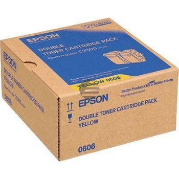 Epson Toner-Kit 2 x gelb (C13S050606, 2 x 606)