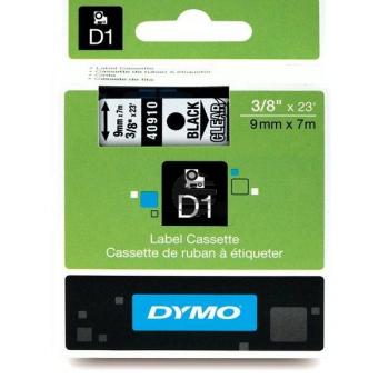 Dymo Schriftbandkassette schwarz/transparent (S0720670, 40910)
