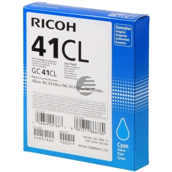 Ricoh Gel-Kartusche cyan (405766, GC-41C)