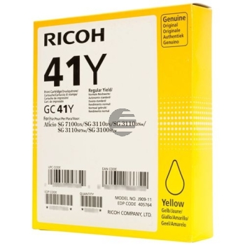 Ricoh Gel-Kartusche gelb HC (405764, GC-41YH)