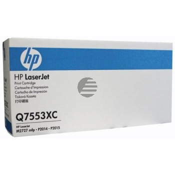 HP Toner-Kartusche Contract (nur für Vertragskunden) schwarz HC (Q7553XC, 53XC)