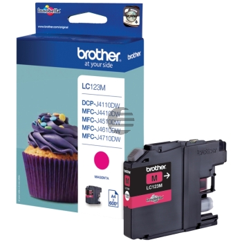 Brother Tintenpatrone magenta (LC-123M)
