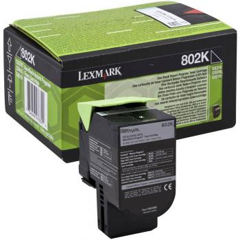 Lexmark Toner-Kit Return schwarz (80C20K0, 802K)