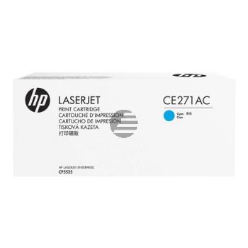 HP Toner-Kartusche Contract (nur für Vertragskunden) cyan (CE271AC, 650AC)