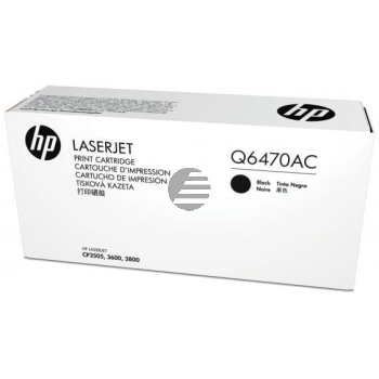HP Toner-Kartusche Contract (nur für Vertragskunden) schwarz (Q6470AC, 501AC)