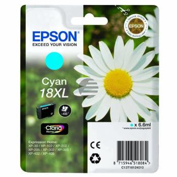 Epson Tintenpatrone cyan HC (C13T18124020, T1812)