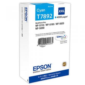 Epson Tintenpatrone cyan HC plus (C13T78924010, T7892)