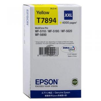 Epson Tintenpatrone gelb HC plus (C13T78944010, T7894)