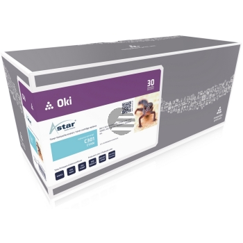 Astar Toner-Kit cyan (AS14301) ersetzt 44973535 Astar Toner-Kit cyan (AS14301) ersetzt 44973535
