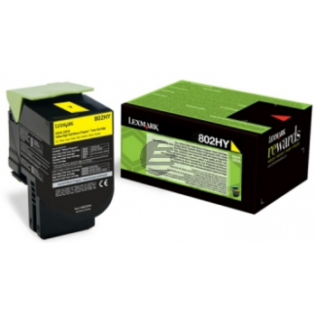 Lexmark Toner-Kit Corporate gelb HC plus (80C2HYE, 802HY)