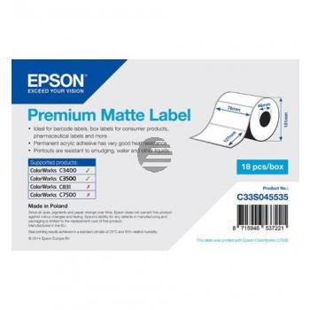 Epson Premium matte Etiketten, gestanzt weiß 18 Stück (C33S045535)