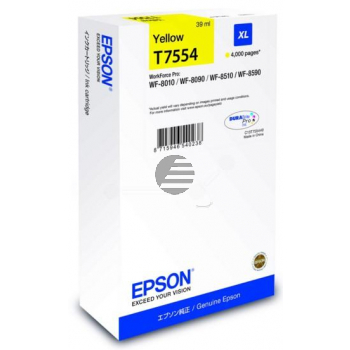 Epson Tintenpatrone gelb HC (C13T755440, T7554)