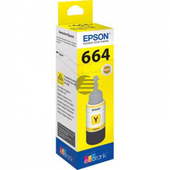 Epson Tintennachfüllfläschchen gelb (C13T664440, 664)