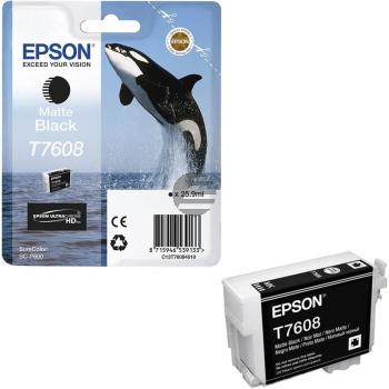Epson Tintenpatrone schwarz matt (C13T76084010, T7608)