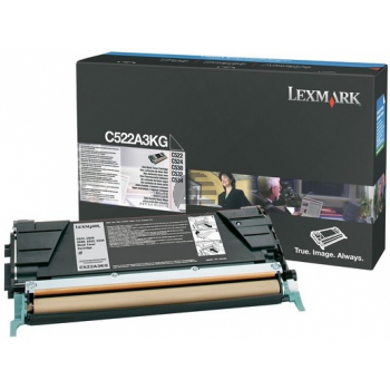 Lexmark Toner-Kartusche Corporate schwarz (C522A3KG)
