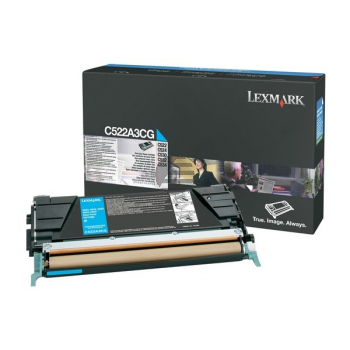 Lexmark Toner-Kartusche Corporate cyan (C522A3CG)