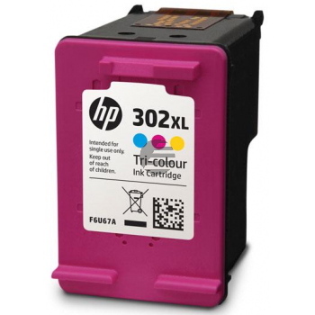 HP Tintendruckkopf cyan/magenta/gelb HC (F6U67AE, 302XL)