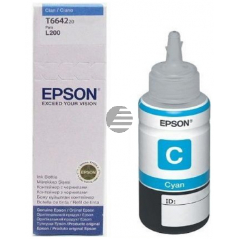 Epson Tintennachfüllfläschchen cyan (C13T66424A, T6642)