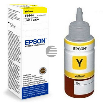 Epson Tintennachfüllfläschchen gelb (C13T66444A, T6644)