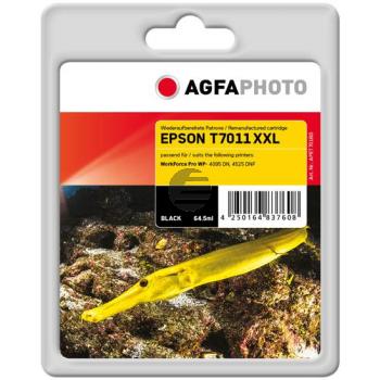 Agfaphoto Tintenpatrone schwarz HC plus (APET701BD) ersetzt T7011