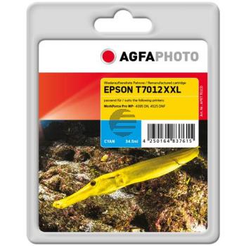 Agfaphoto Tintenpatrone cyan HC plus (APET701CD) ersetzt T7012