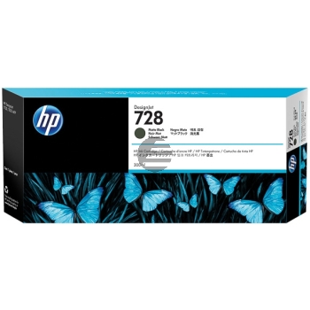 HP Tintenpatrone schwarz matt HC plus (F9J68A, 728)