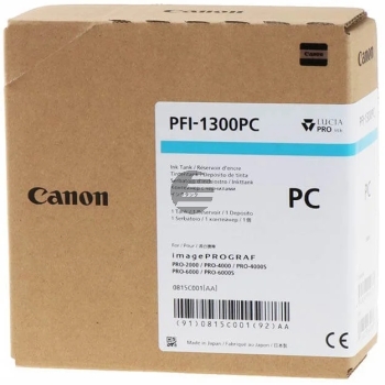 Canon Tintenpatrone photo cyan (0815C001, PFI-1300PC)