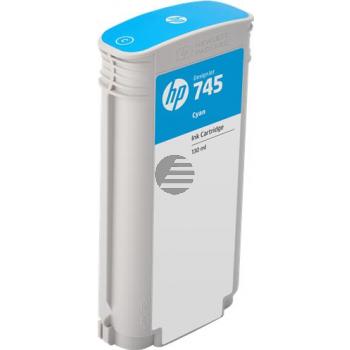 HP Tintenpatrone cyan (F9J97A, 745)