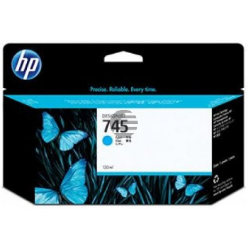 HP Tintenpatrone cyan (F9J97A, 745)