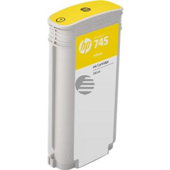 HP Tintenpatrone gelb (F9J96A, 745)