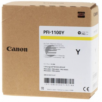 Canon Tintenpatrone gelb (0853C001, PFI-1100Y)